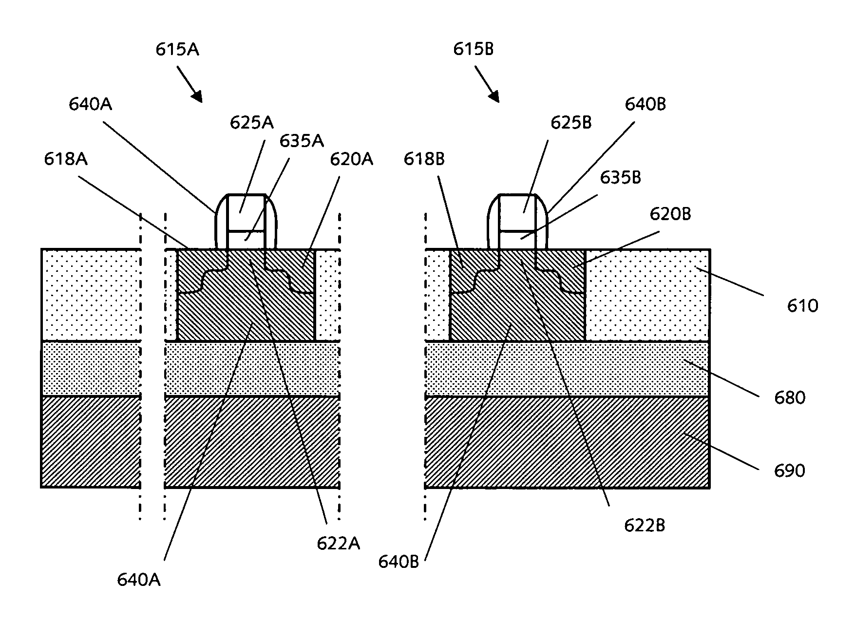 Lattice-mismatched semiconductor structures on insulators