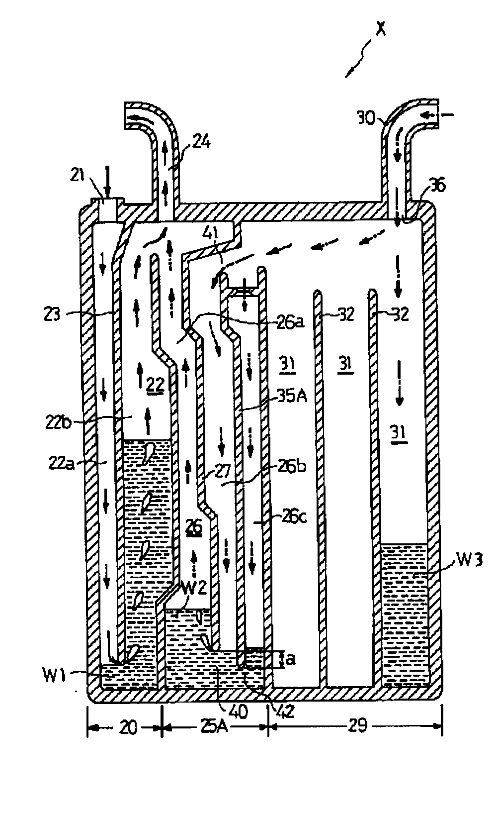 Medical low-pressure suction discharging device