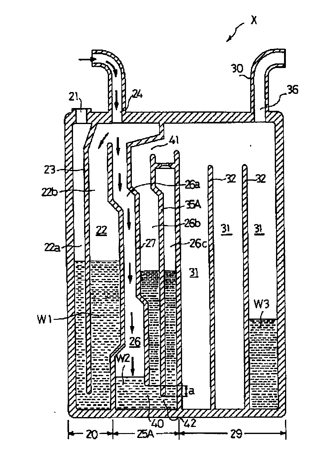 Medical low-pressure suction discharging device