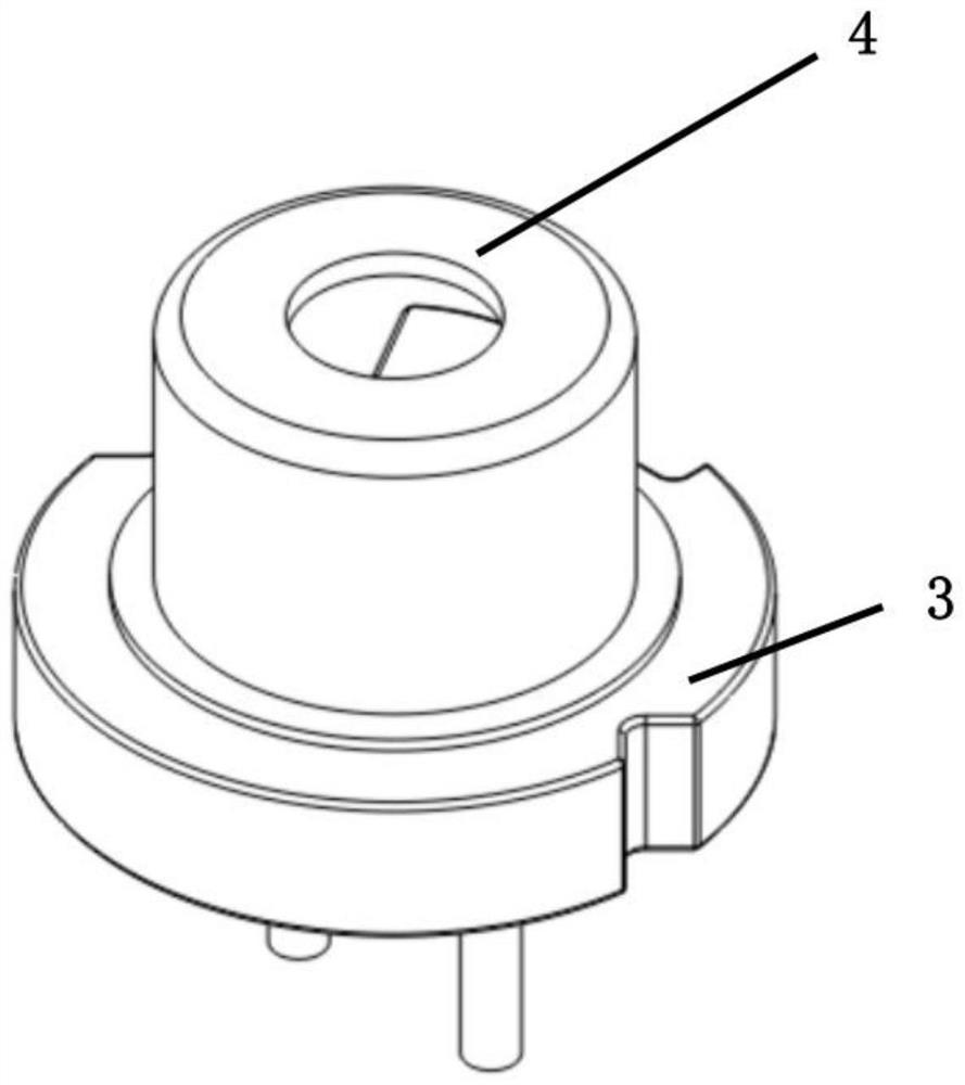 Short lead semiconductor laser and test fixture and test method thereof