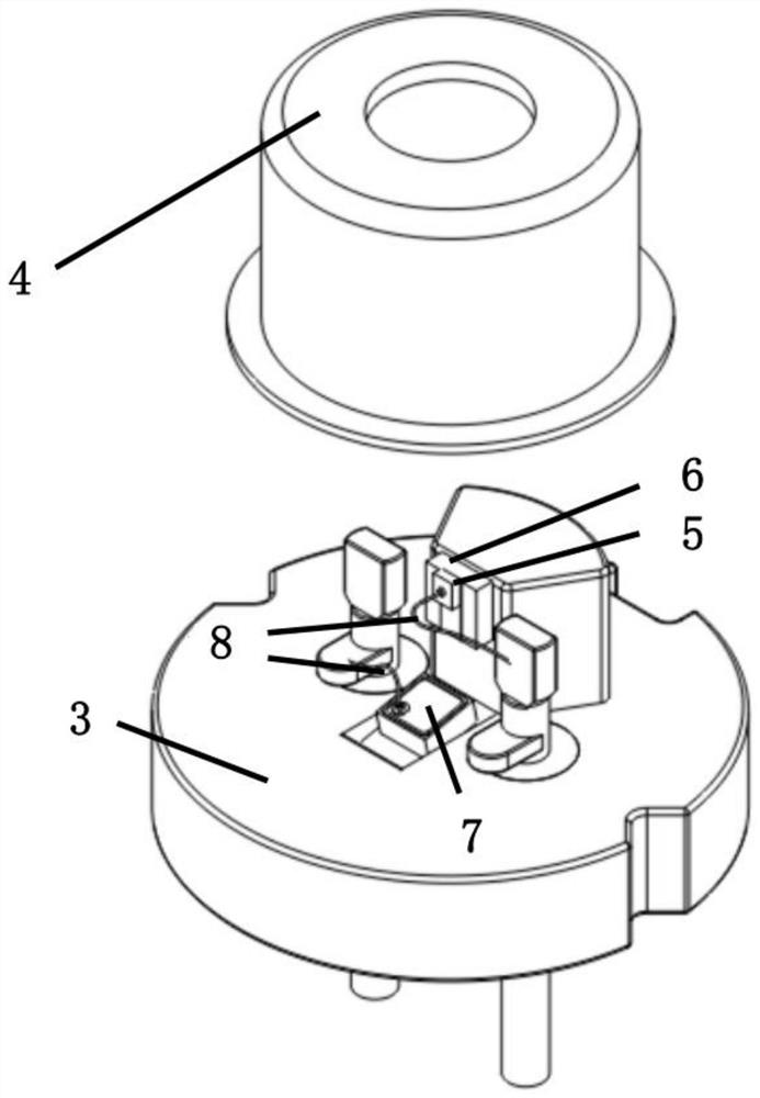 Short lead semiconductor laser and test fixture and test method thereof