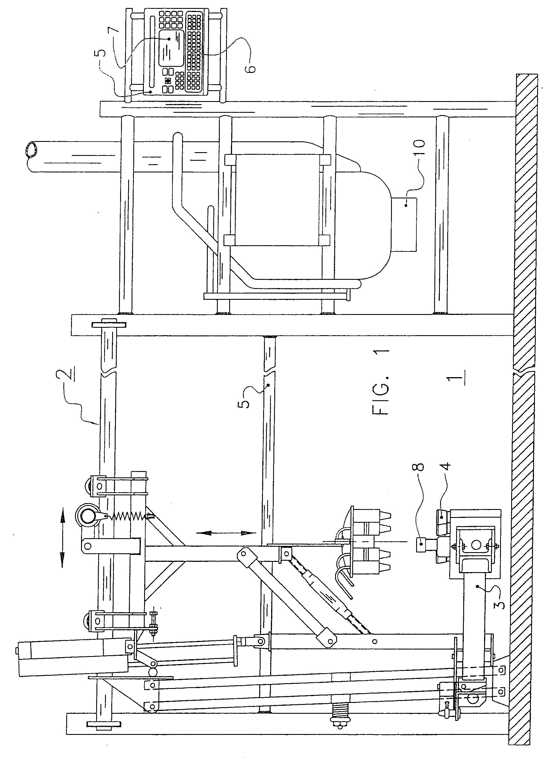 Device and method for determining teat positions