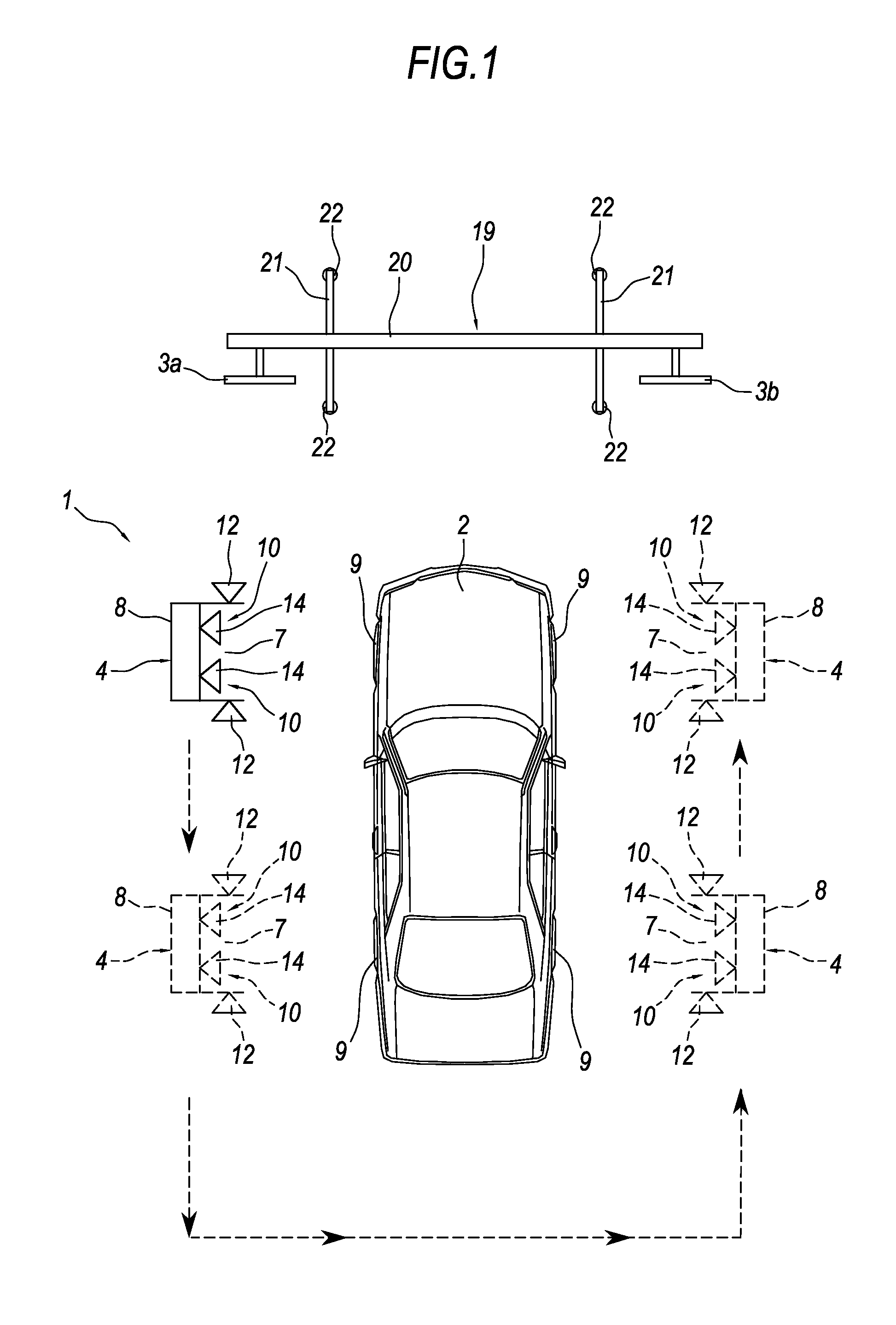 Apparatus and method for checking the attitude of a vehicle