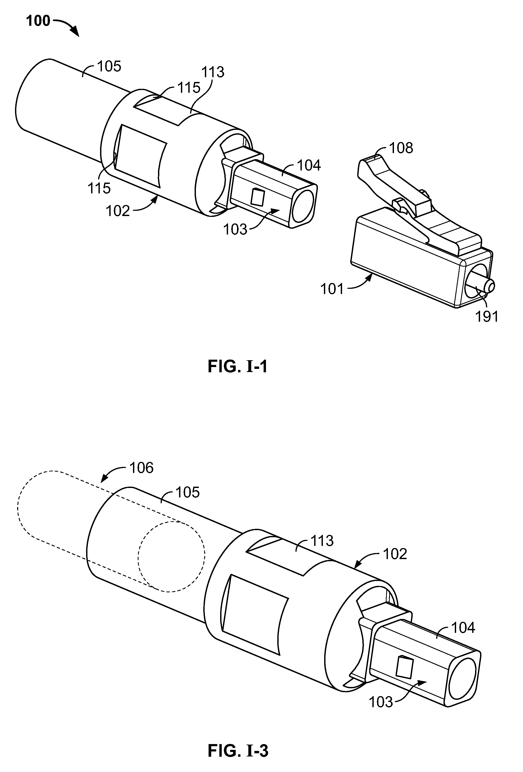Optical fibre connection device