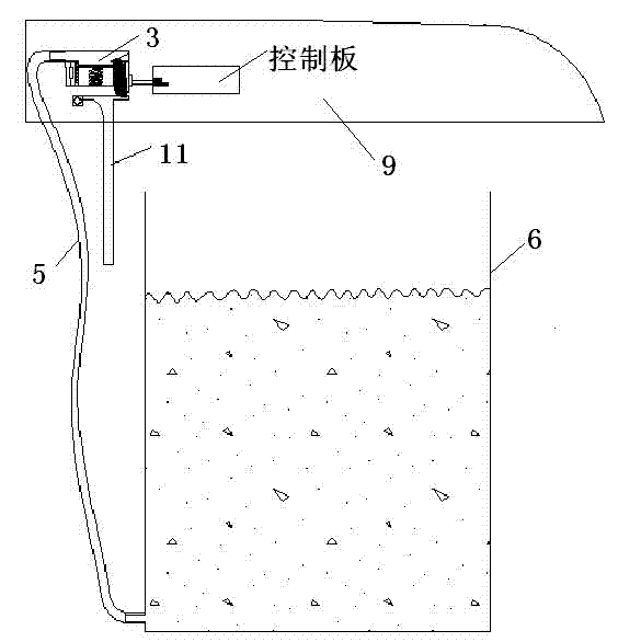 Washing machine as well as water level and overweight detection device and method