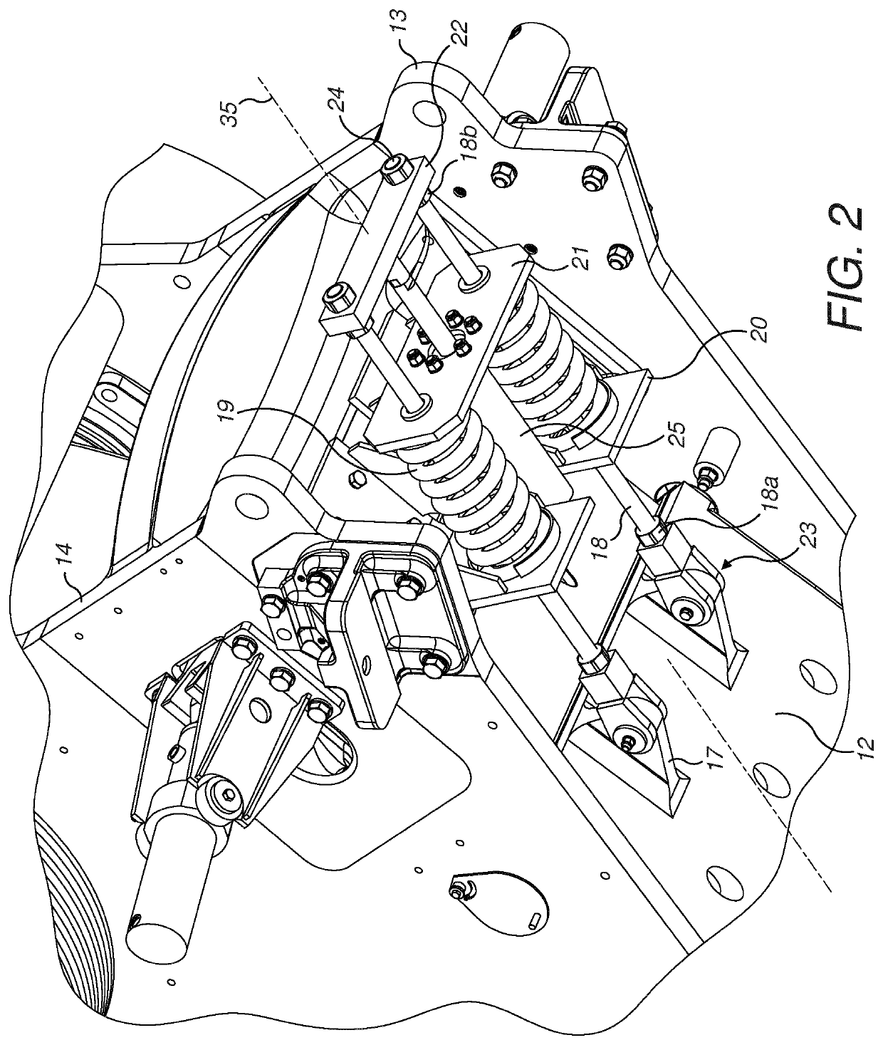 Jaw crusher retraction assembly