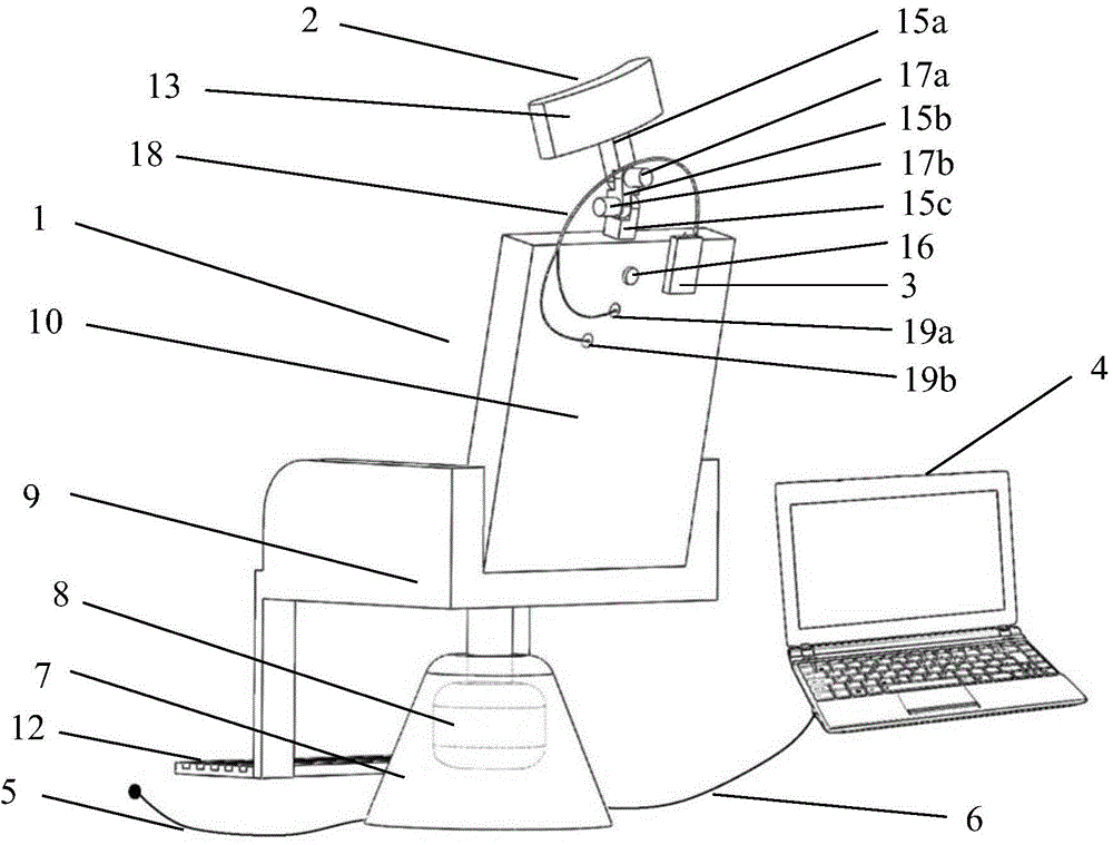 Vestibular illusion inducing device