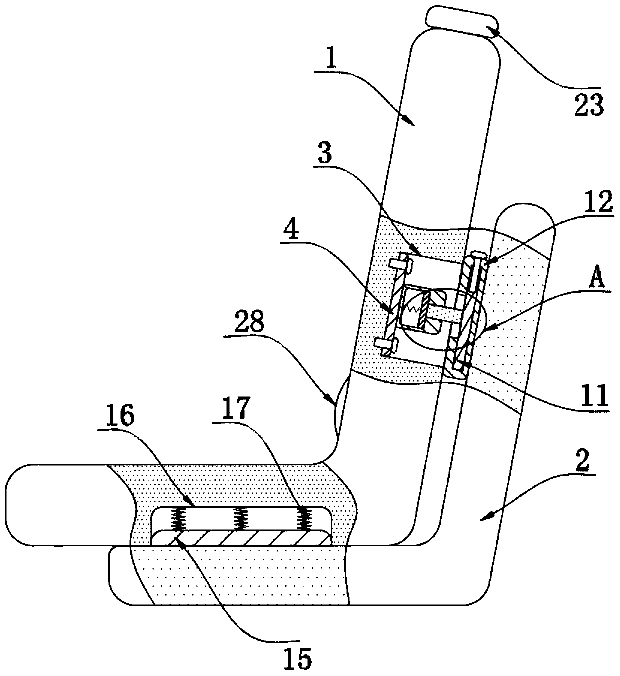 Glass fiber reinforced plastic seat back mounting structure for rail vehicle