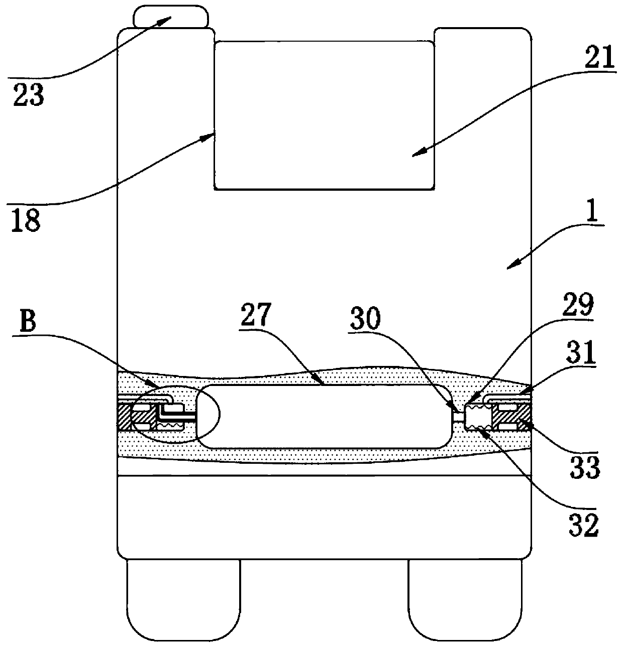 Glass fiber reinforced plastic seat back mounting structure for rail vehicle