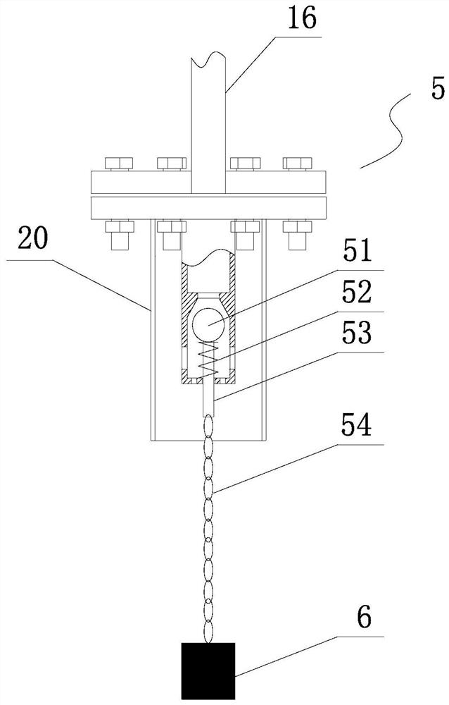 Buffer device for fully-closed dehydration pipeline of oil tank