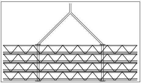 Construction method of large cantilevered steel-concrete structure combined steel bar truss floor bearing plate