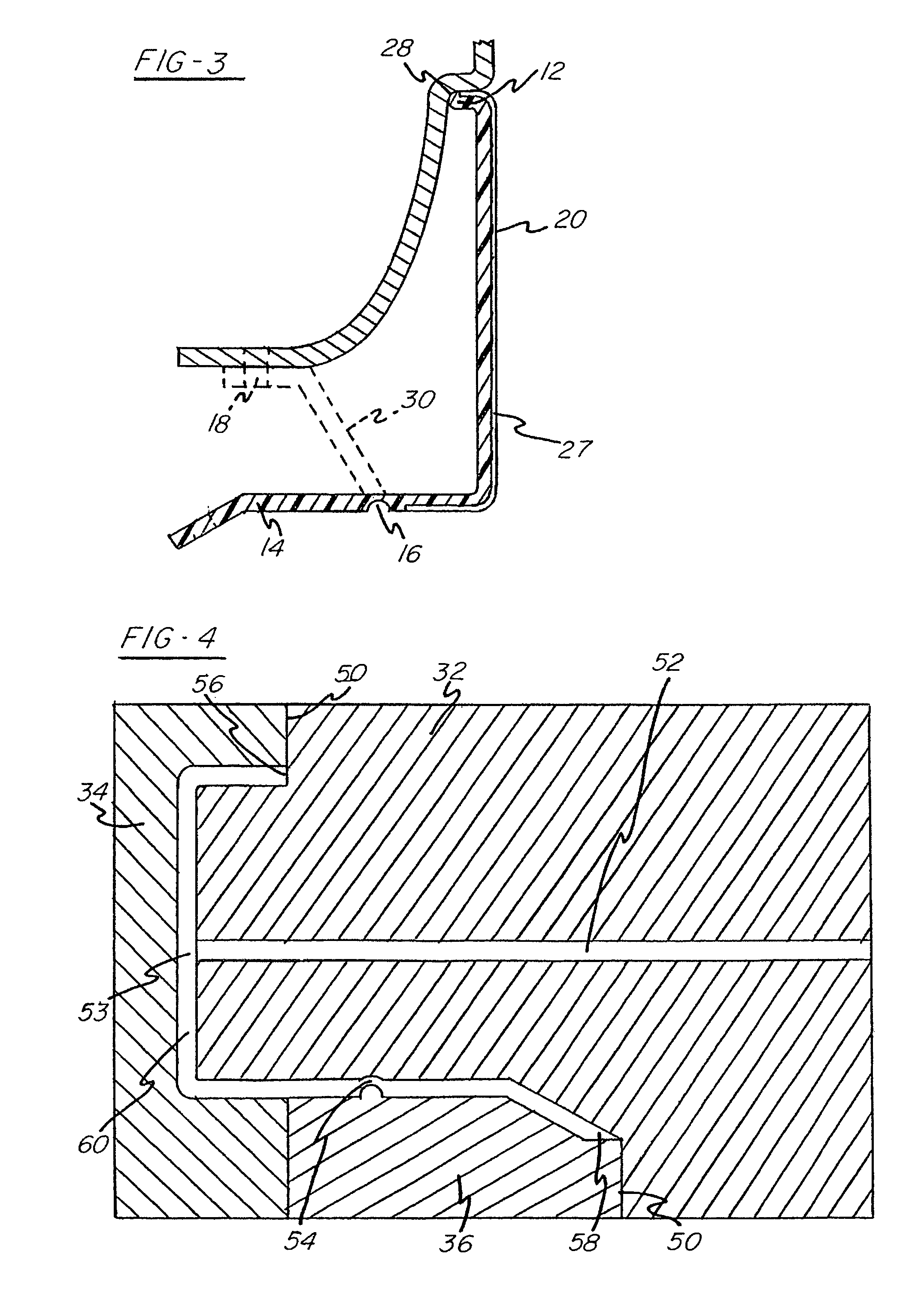 Side sill trim part and method of molding same