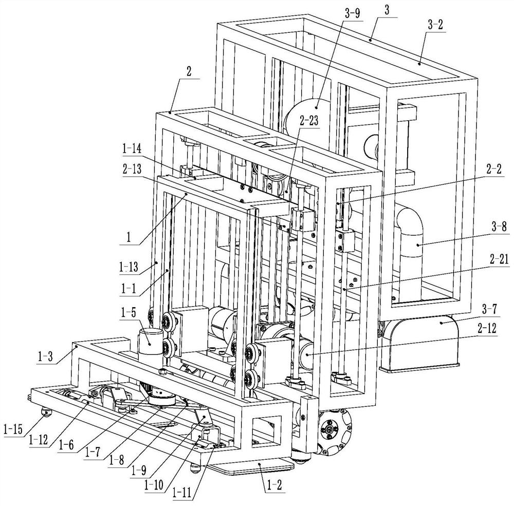 A staircase and ground sweeping and mopping robot