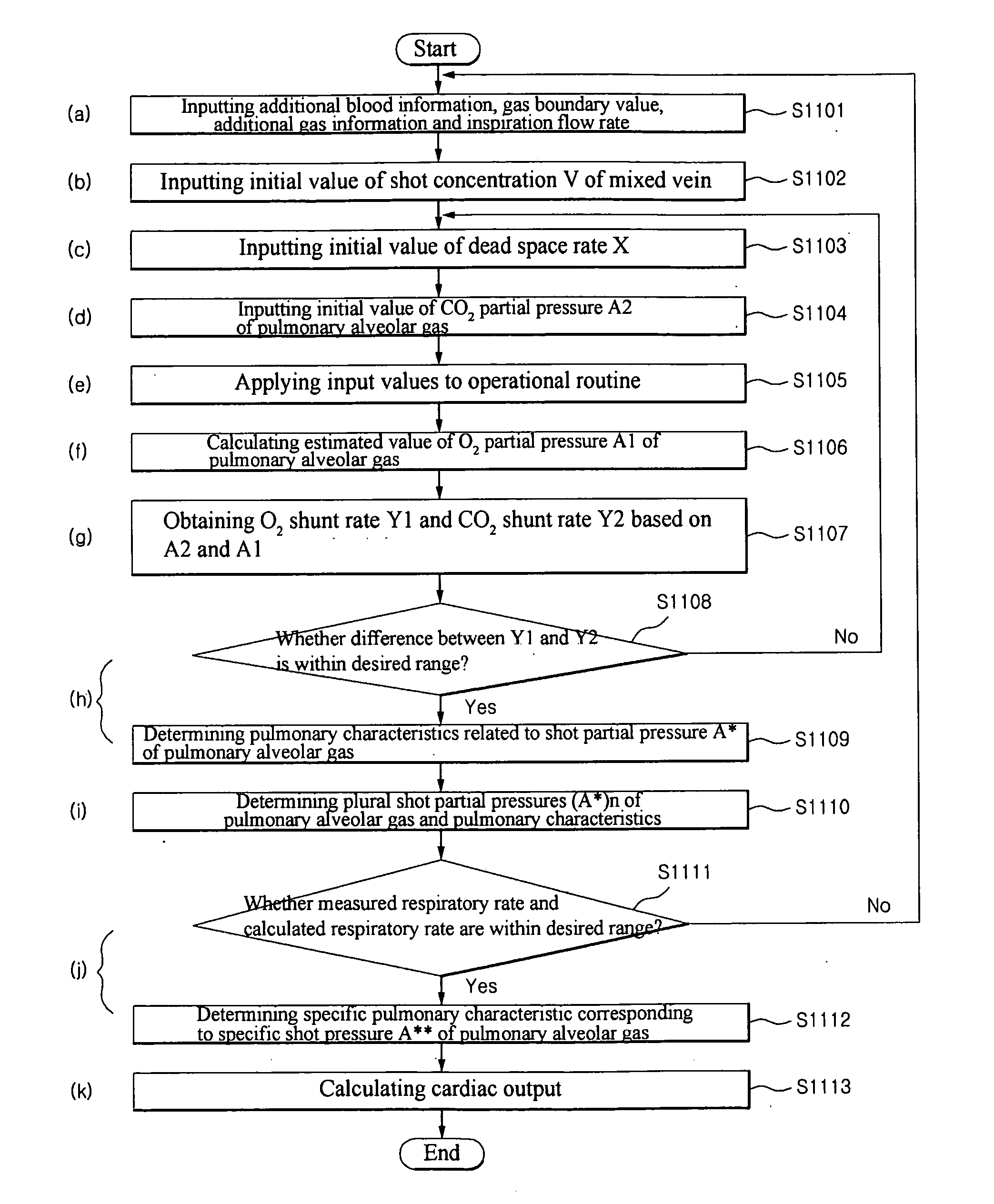 Method and display apparatus for non-invasively determining pulmonary characteristics by measuring breath gas and blood gas