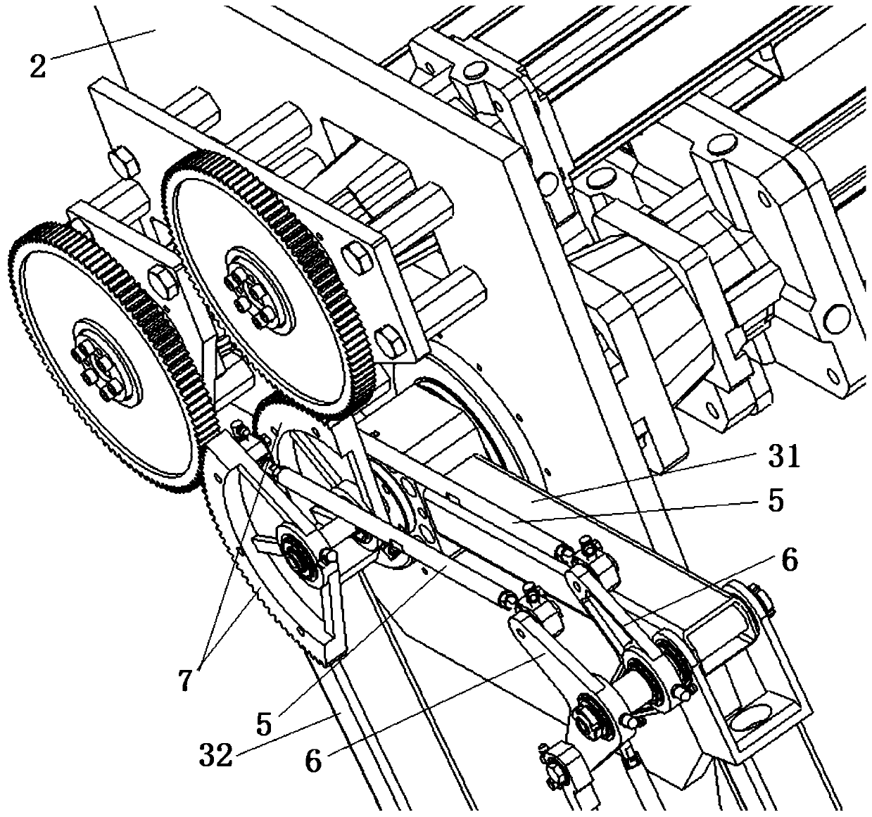 Cylindrical glass product mechanical clamping arm with two-degree-of-freedom adjustment and control method thereof