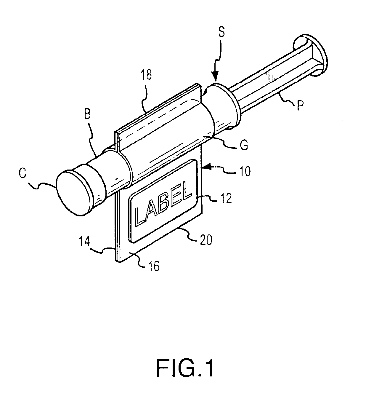 Method and system for labeling syringe bodies