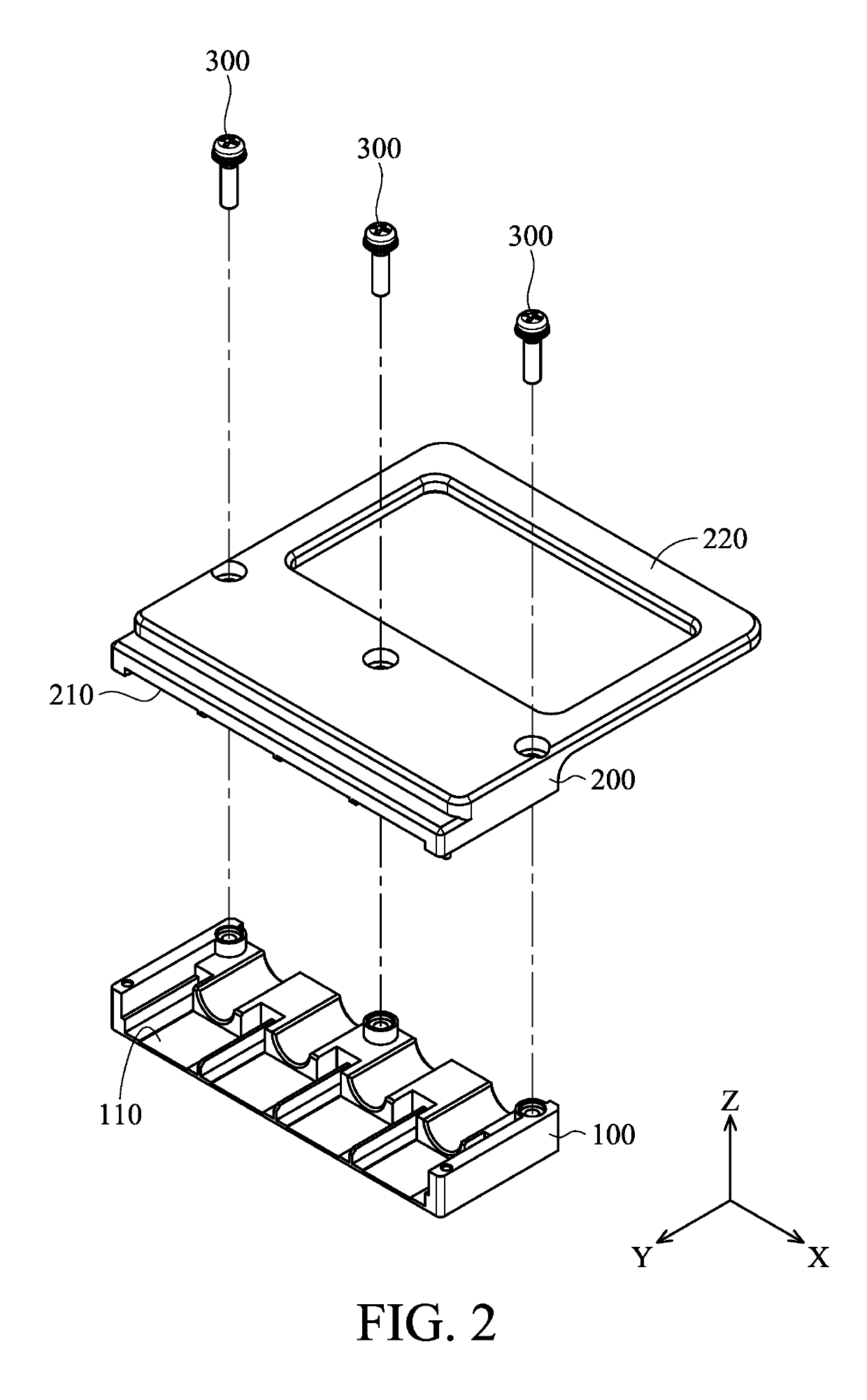 Containing device of optical transceiver
