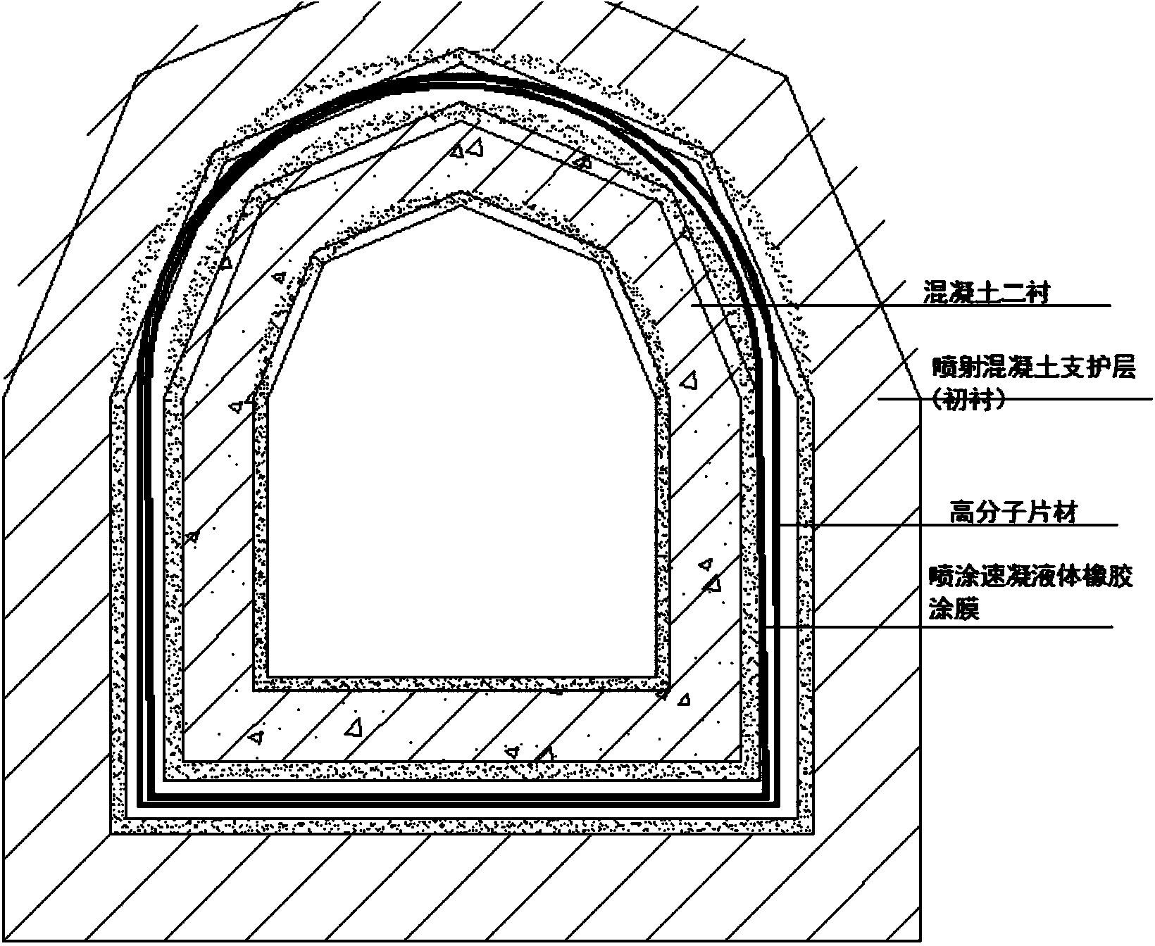 Composite waterproof layer for underground construction and manufacturing and construction method thereof