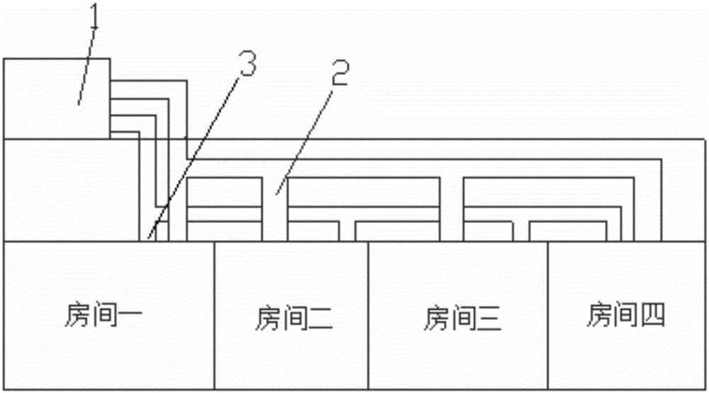 Roof type air conditioner and air quantity adjusting method thereof