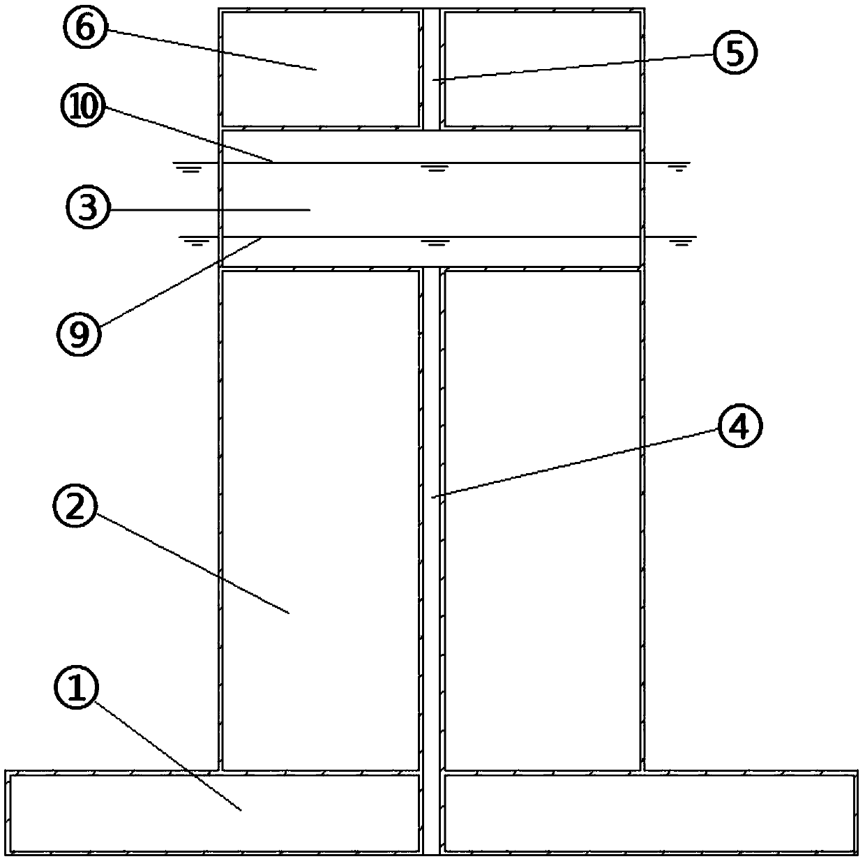 A Tension Leg Platform Adapting to Tidal Range Through Connecting Holes