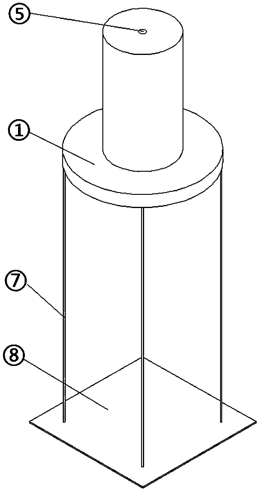 A Tension Leg Platform Adapting to Tidal Range Through Connecting Holes