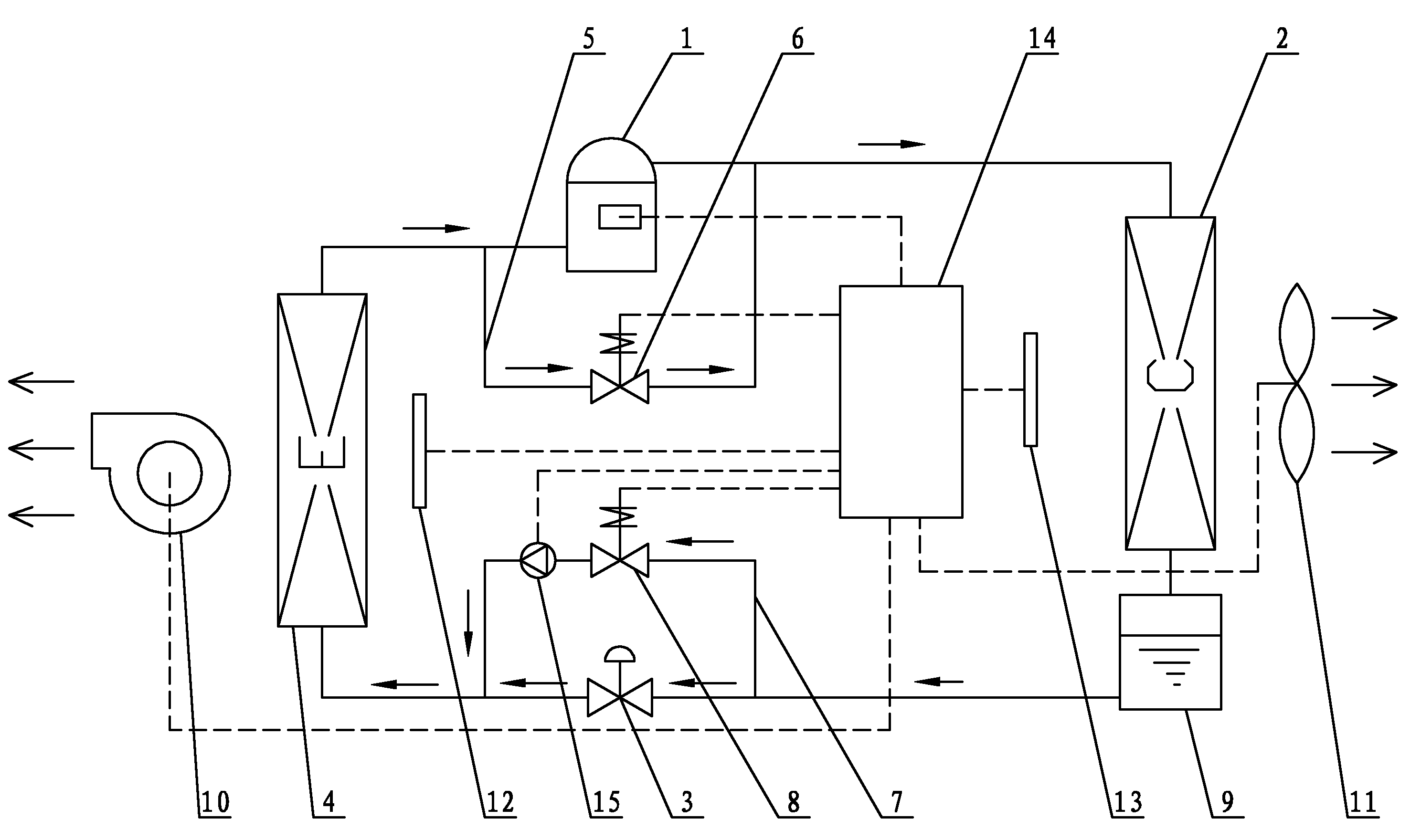 Natural cooling energy-saving air conditioner and control method thereof