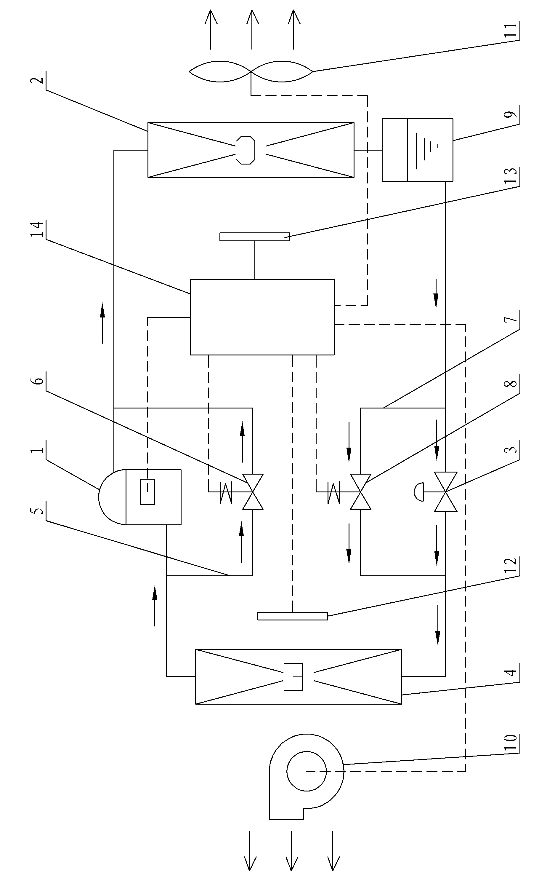 Natural cooling energy-saving air conditioner and control method thereof