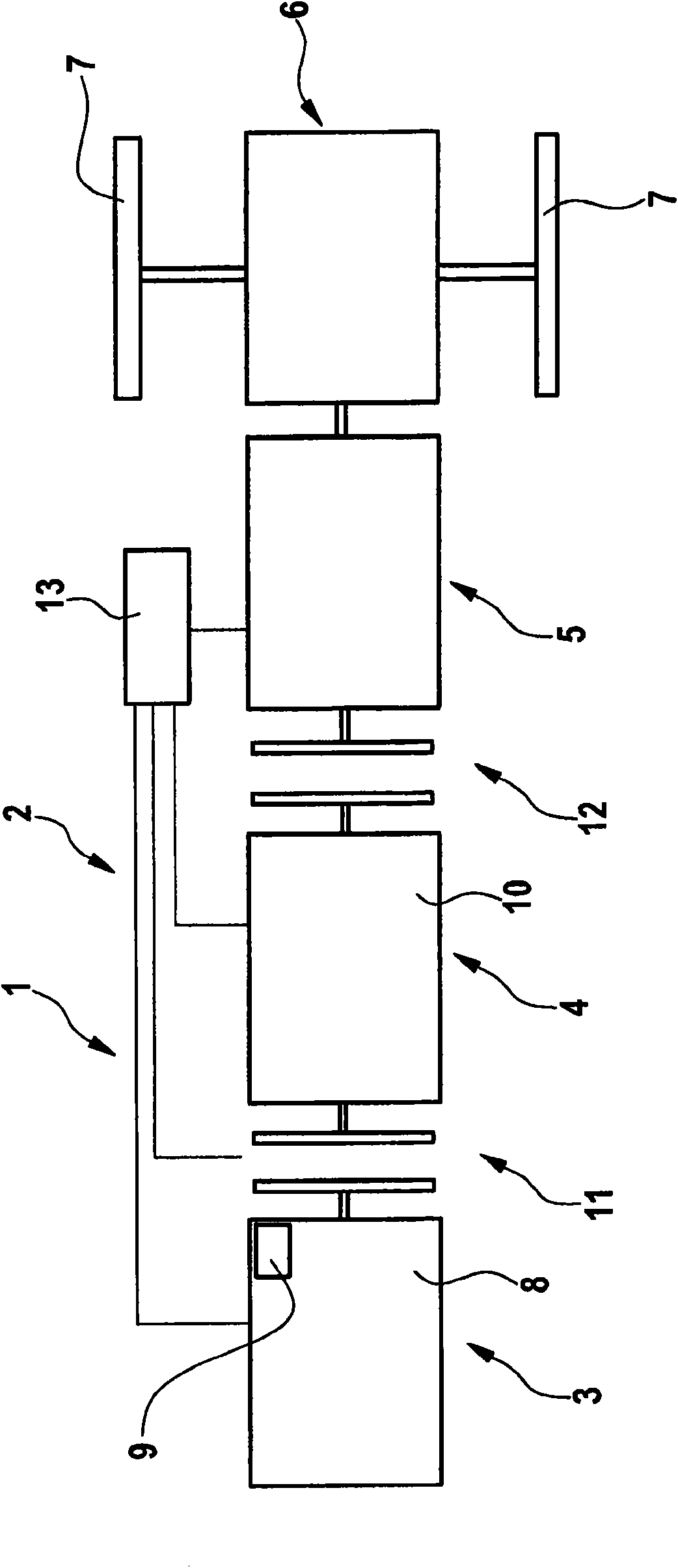 Method for operating hybrid vehicle and corresponding driving device
