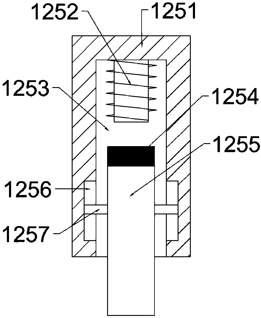 Liquid material mixing device for industrial production based on wedge fitting type