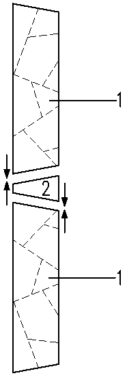 Splicing structure of irregular combined board decorative wall surface