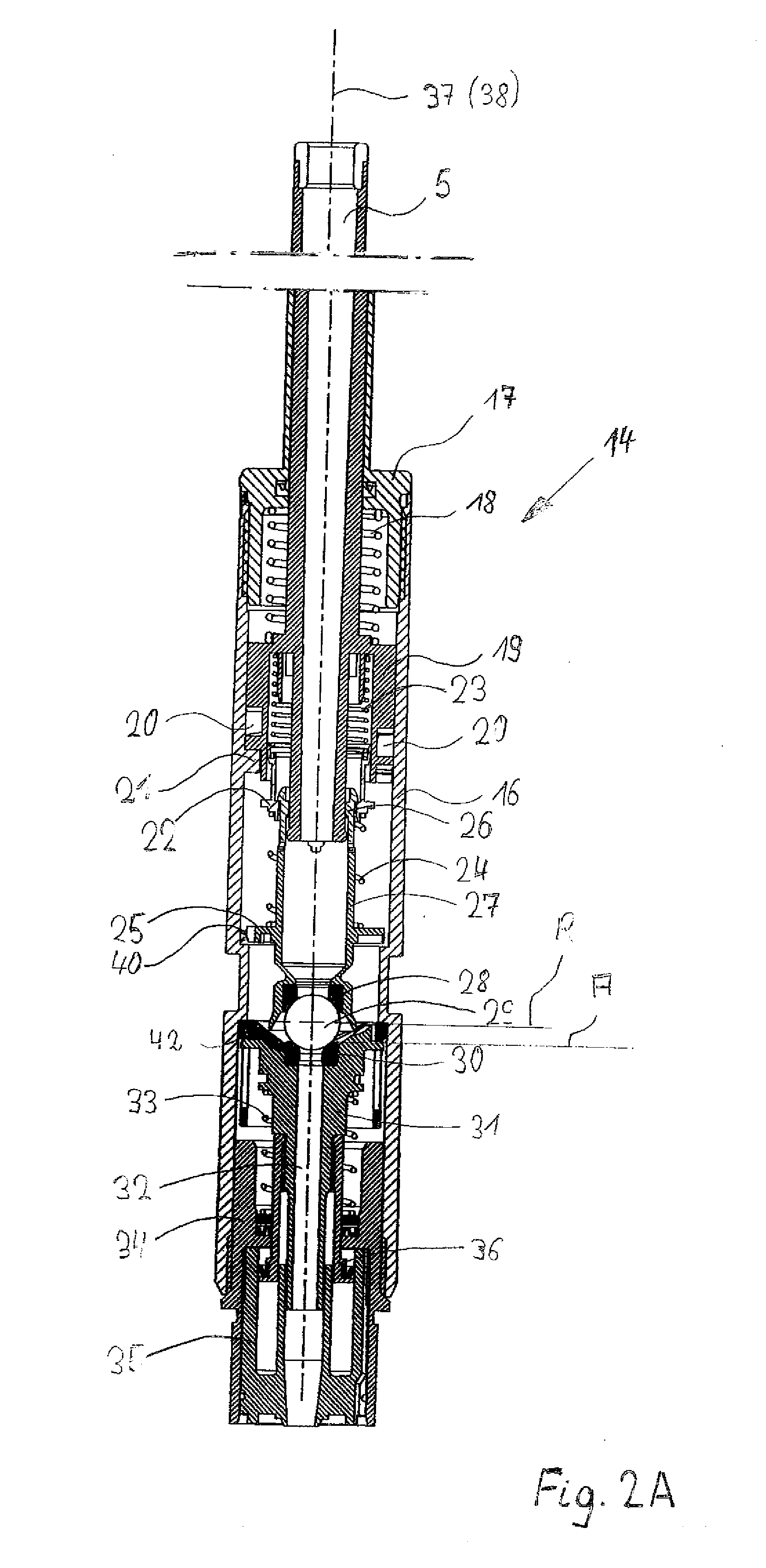 Yarn brake for a two-for-one twisting spindle