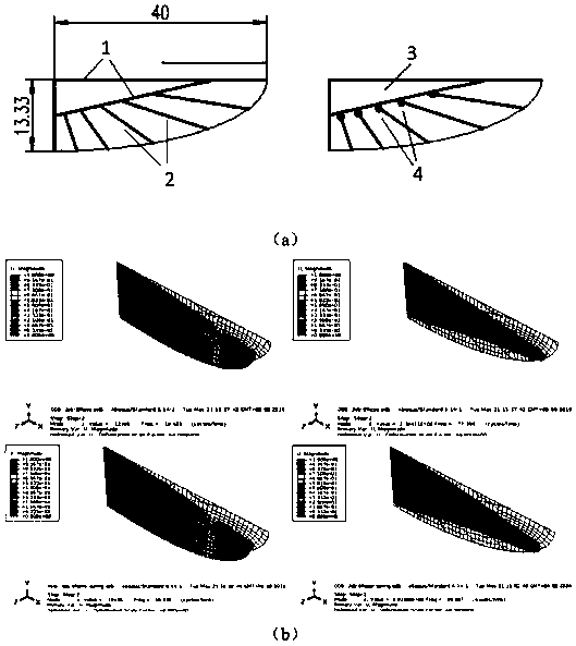 Finite element modeling method for flexible bionic wing containing spring unit