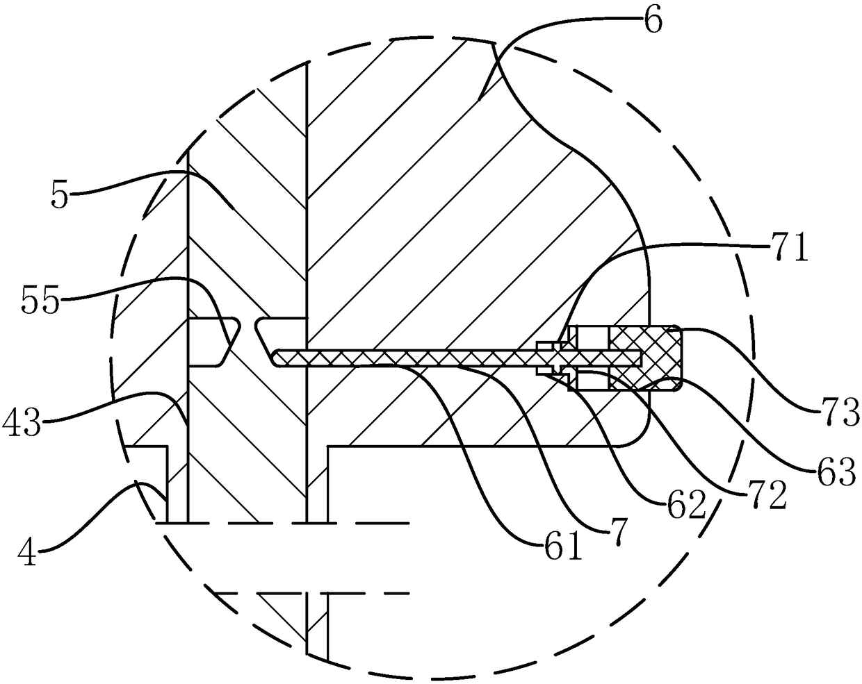 Antitheft fastener and dismounting and mounting tool and method thereof