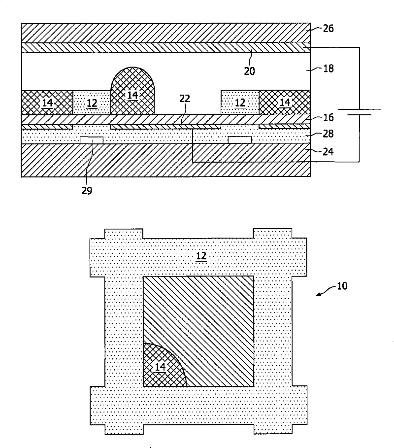 Electronic device based on electrowetting effect