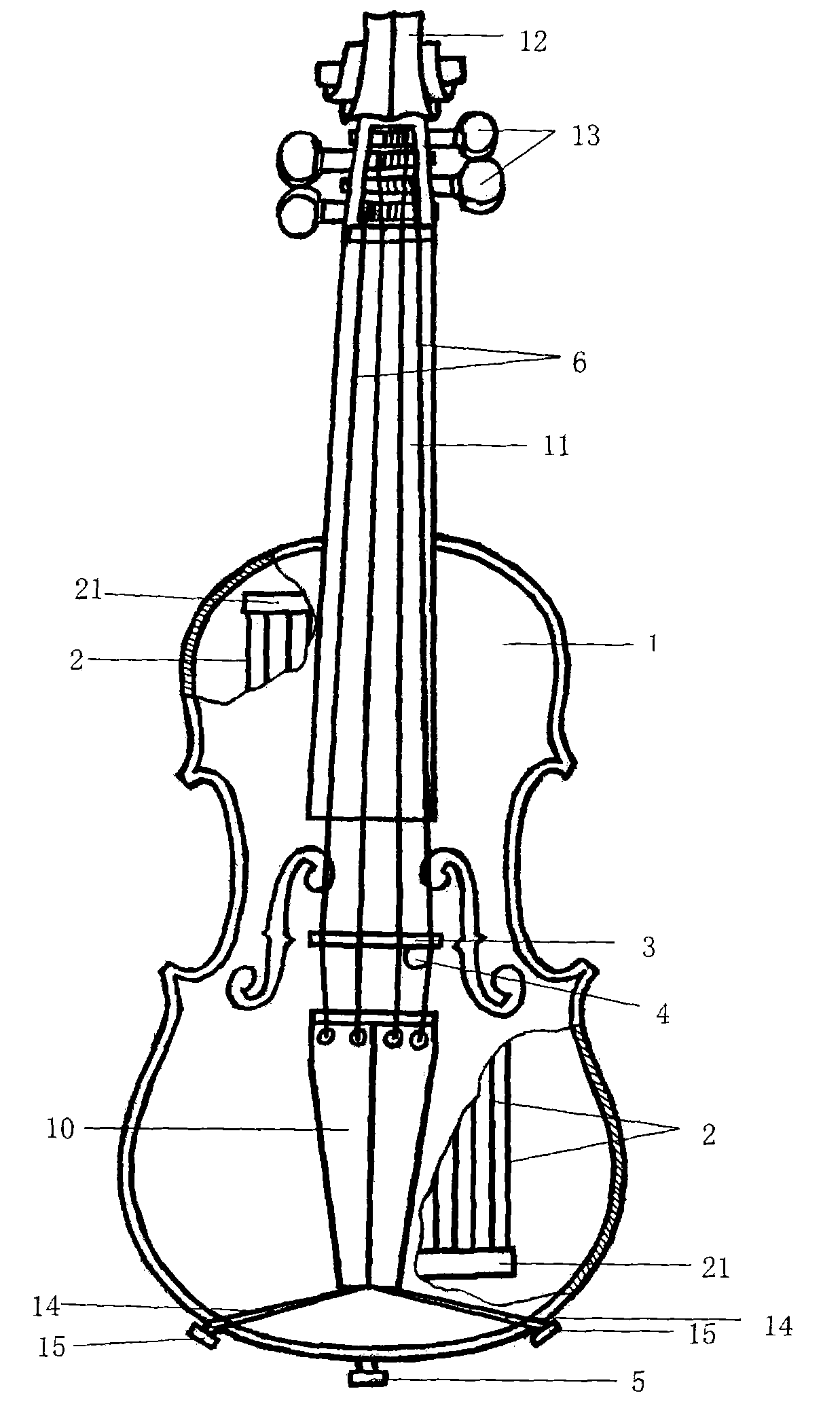 Resonant violin