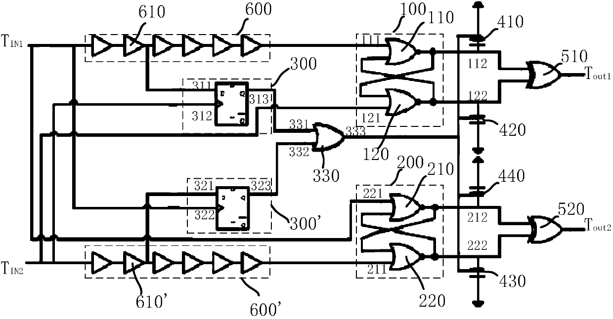 A time amplifier and a semiconductor memory