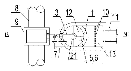 Eccentric type curved weir intercepting well