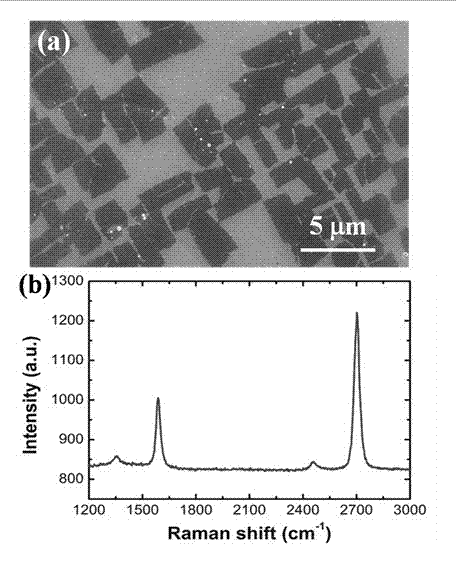 Method for preparing graphene strip by adopting low-temperature chemical vapour deposition