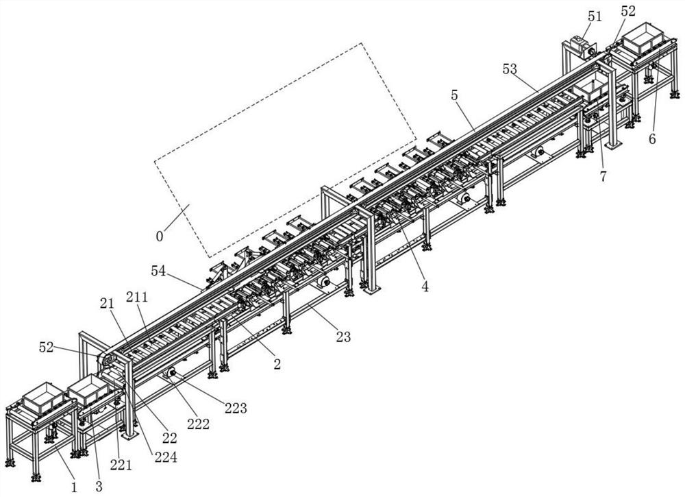 Lateral pushing type double-layer conveying system for butt joint of vertical storehouses