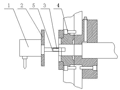 Length counting device of warping machine