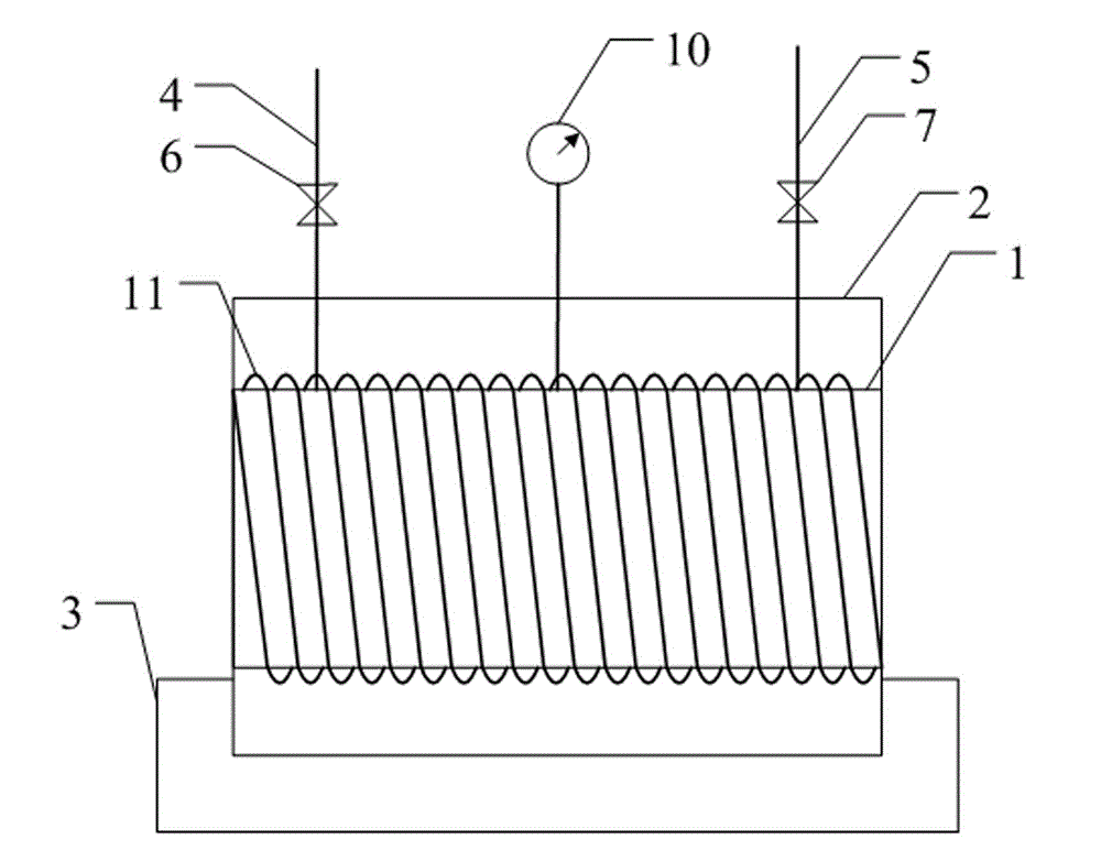 Optical cavity for testing natural gas absorption spectrum
