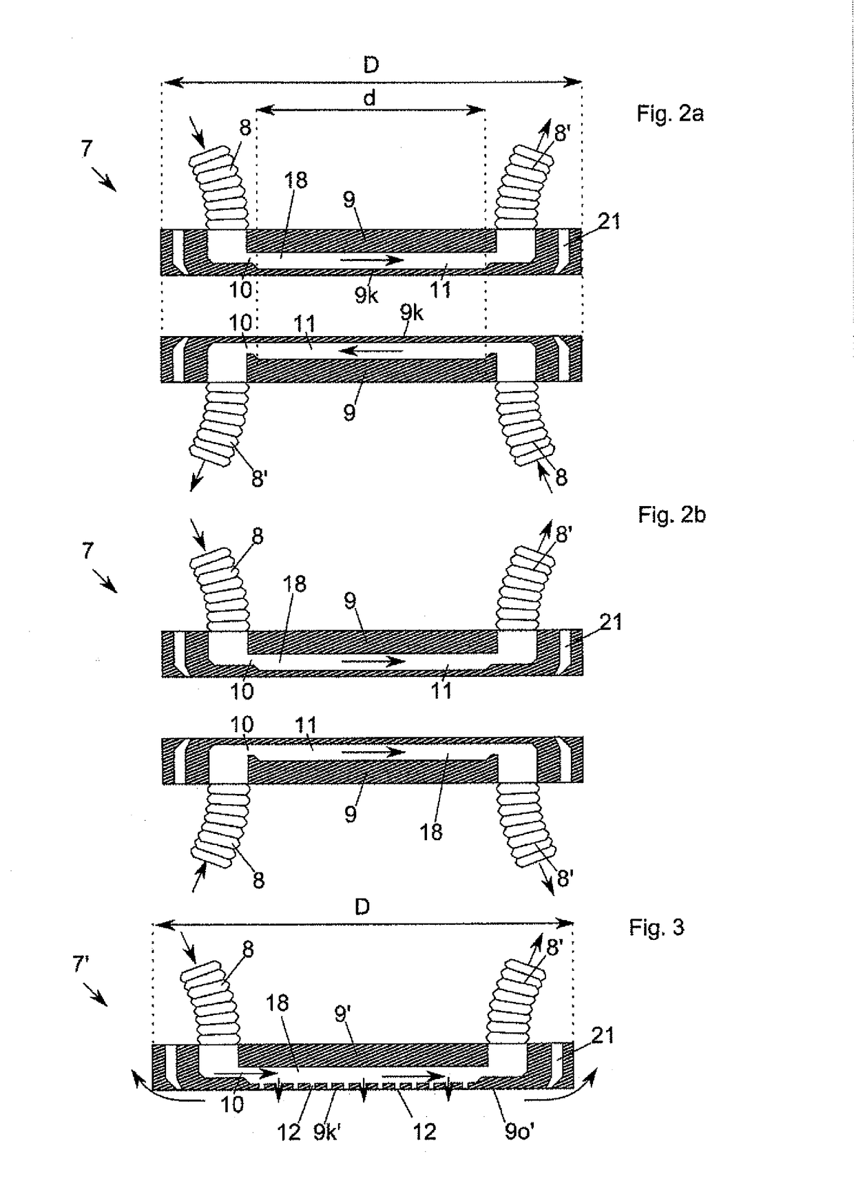 Sample holder, device and method for detaching of a first substrate