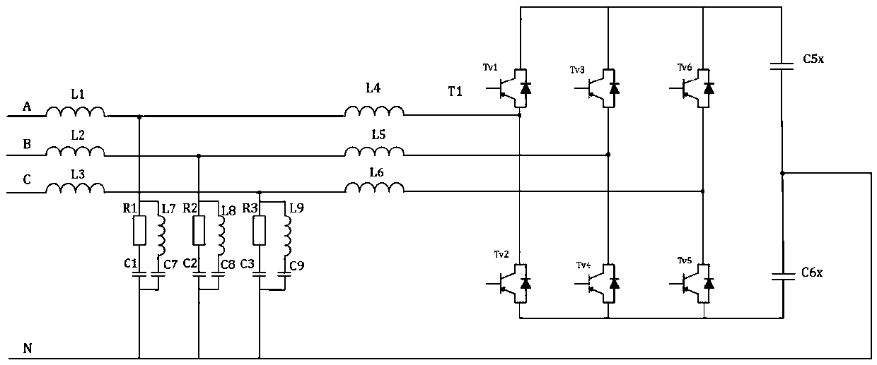 Low-voltage power distribution network electric energy replacement high-efficiency energy-saving control system and application method thereof