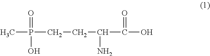 Herbicide combinations comprising L-glufosinate and indaziflam