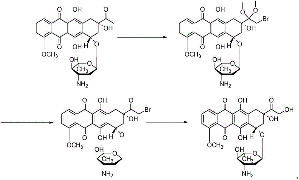 Epirubicin hydrochloride intermediate compound III