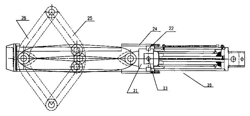 Force-bearing disk squeezing and expanding machine