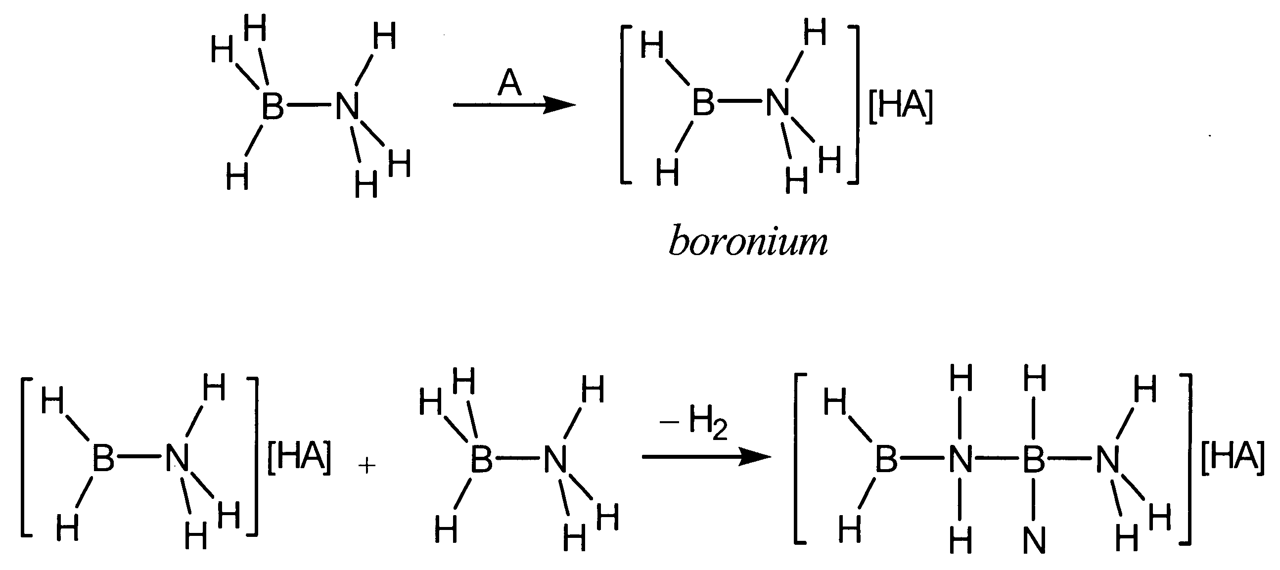 Acid-catalyzed dehydrogenation of amine-boranes