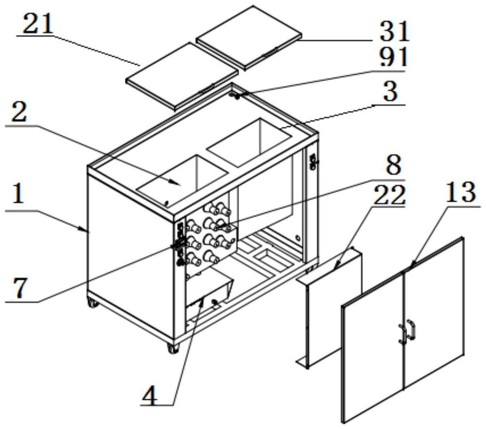 An ultrasonic cleaning device