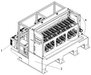 All-in-one machine integrating multi-head wire drawing, annealing and winding