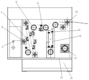 All-in-one machine integrating multi-head wire drawing, annealing and winding